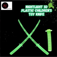 Nightlight 3D Samurai Knife Toy Creativity Interesting Decompression Plastic children's toy Knife
