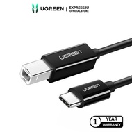 UGREEN USB-C 2.0 TO USB-B PRINTER CABLE 1M (BLACK)