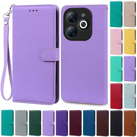 For Infinix Smart 8 / Smart 8 Pro Case Wallet Leather Flip Cover For Infinix Smart 8 Case 8 Plus X65