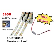 [Ready Stock] LED Strip 5630 DC12V Flexible LED Light