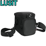 LUSIT Camera Storage , with Shoulder Strap Shockproof Travel Carrying Bag, Anti-fall Dual-pocket Ant