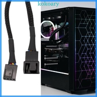 KOK 4Pin Fan Extension Power Cable Connector Case Male to Female for Computer 4Pin Flexible Case Fan
