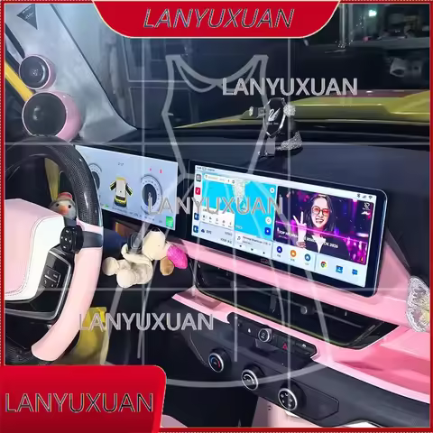 12.3" 2.5K Android Universal Car Dual Screen 8-Core 8+128G CarPlay Head Unit | 4K 360° DVR 2400*900P
