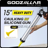 15" Heavy Duty Aluminium Caulking Gun | Free Nozzle