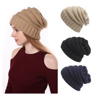 Women's Winter Beanie Hat Thick Warm Knit Wool Beanie Hat Winter