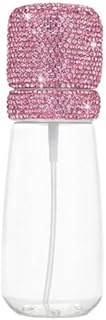 MINGZAIQIPEI Bling Rhinestone Travel Spray Bottle 3.4oz/100ml, Fine Mist Mini Empty Spray Bottle,Ref