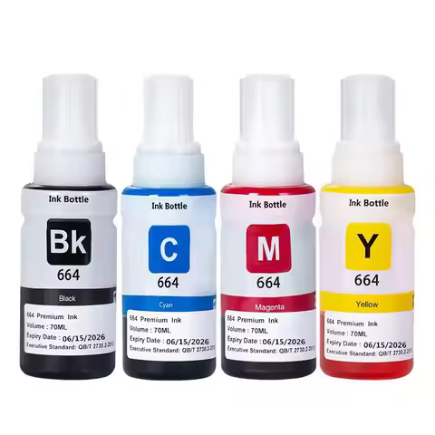 T664 6641 664 Refill Ink For Epson L566 L575 L1300 ET2500 ET2550 ET2600 ET2650 ET-4500 ET-14000 L396