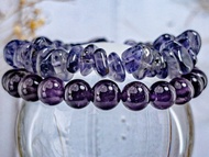 【招貴人水晶】高CP隨形堇青石/烏拉圭紫水晶 手串手鍊 一物一拍