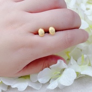 10k Gold Oval Stud Earrings