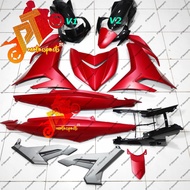 Yamaha Y15 Y15ZR V1 V2 Matt RED Cover Set V1 V2 Velozi