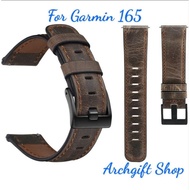 20mm leather strap for Garmin 165 watch