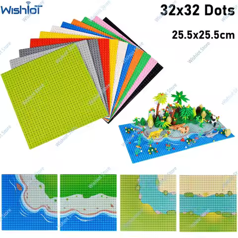 Base Plate 32*32 Dots Classic Building Blocks Bricks Base Board Street Views 3811 DIY Assembly Legoe