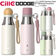 Cille Dodge 540ml Retro Vintage 316SS Stainless Steel Vacuum Flask Thermos Water Bottle