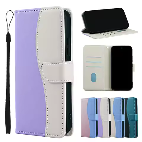 2 Colors Collision Leather Flip Case For Sharp Aquos Wish 5 4 3 2 Sense 10 9 8 7 6 R10 R9 Pro R8 R7 