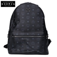 MCM 近全新 MMK6SVE38BK001 Visetos 側鉚釘背包 [二手]