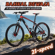 Aenxrd 26 Inch Mountain Bike Mens Womens MTB with 21 Speeds High-Tensile Steel Frame V Brake Hardtai