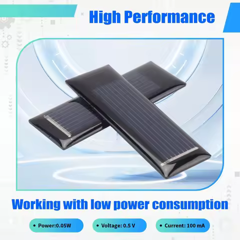 10Pcs Mini Solar Panel New 0.5V 100Ma Solar Cells Photovoltaic Panels Module Sun Power Battery DIY 5
