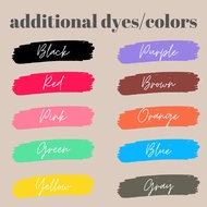 Additional Coloring/ Colors/Dyes