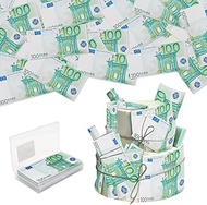 Pack of 50 Edible 100 Euro Bill Picture Cake Decoration, Money Cake, Edible Banknotes for Cake, Choc