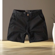 cargo pants men Summer Retro Overalls Shorts Three-point Quarter Pants Boys Style Washed Slim-fit Pu