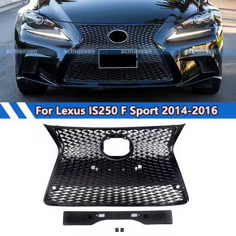 Magickit For Lexus IS250 IS300 IS350 F Sport 2014 2015 2016 Gloss Black Front Bumper Racing Grills I