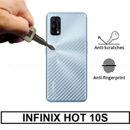 Garskin Carbon Infinix Hot 10s Back Skin Handphone Infinix Hot 10s