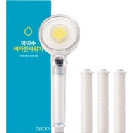 [AISOO] Vita-C Shower Filter Head (Shower Head + 3 Filters Set), Korea #1 Shower Head + Shower Filte