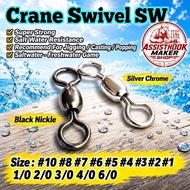 1 PACK SWIVEL CRANE KILI ANTI-RUSTSW - KILI SILVER AND BLACK NICKLE [AC14]
