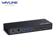 WAVLINK USB 4 Docking Station 11-IN-1 Dual 4K Display USB-C Dock 8K DP1 4K DP2 130W PD IN 10Gbps USB
