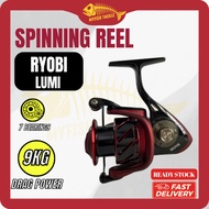 RYOBi L.U.M.I Super Light 6+1 Bearings Spinning Reel