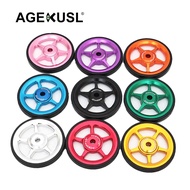 Aceoffix 9 Colors Bicycle Easywheel Aluminum Alloy Bike Easy Wheels Use For Brompton 3Sixty Pikes Royale Camp Crius Trifold Folding Bike 1 Pair