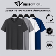 Combo of 2 DWIN basic men's sports t-shirts made of coolmax 4-way stretch fabric, cool and sweat-abs