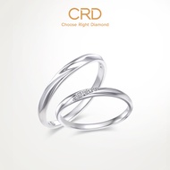 CRD CRD Diamond Couple Ring 18K Gold Platinum Diamond Ring Men's Ring Wedding Ring Wedding Ring Natu