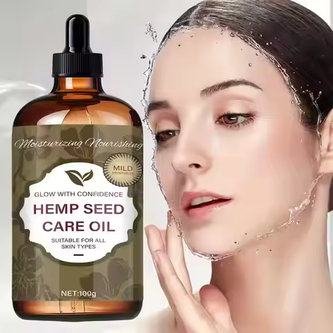Hemp Seed Care Oil - Light Delicate Texture, Moisturizes & Protects, Enhances Skin Elasticity, Suita