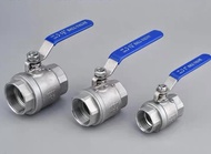 บอลวาล์ว 2 ตอน (2PC) สแตนเลส 316 ขนาด 1/4-4(Stainless Ball Valve)