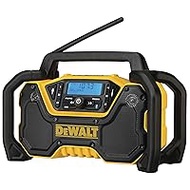 DEWALT 12V/20V MAX Portable Bluetooth Radio, Cordless, 100 ft Range, 3.5” Subwoofers, Jobsite (DCR028B)