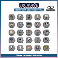 [KD] Case K20i Gray Jibitz Character Obito Premium Silicone Hedset Protector