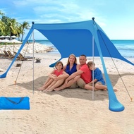 Khemah Perkhemahan Tahan Angin, Awning Pop Up Luar Ruangan, Peneduh Matahari Pantai, UV Ultralight, 