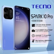 Cellphone Tecno Spark10 2023 Original Legal 7.5Inch 8800mAh 12GB+512GB Big Sale Android Mobile Phone