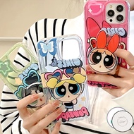 VC For iPhone 14 Pro Max Cute Powerpuff Girls Phone Case Compatible for Casing iPhone 11 13 Pro Max 12 Pro Max 12