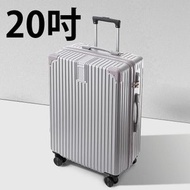 Others - 20寸行李箱拉桿行李箱 銀色 行李喼/箱 4輪 / 拉鏈