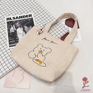 Lovioli Tote Bag Nara Biscuit Bear Tas Selempang Wanita Korea Corduroy Bag