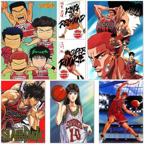 Canvas Slam Dunk Decorative Painting Animation Mural Rukawa Maple Sakuragi Hanamichi Poster Hanao Ha