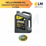 Hella XVANCE GP 7000 Engine Oil 5W-30  Fully Synthetic (4L)Minyak Hitam Kereta Proton Perodua Toyota