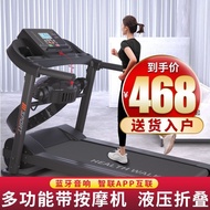 HSM Treadmill Household Small Foldable Family Mute Electric Walking Flat Indoor Gym
