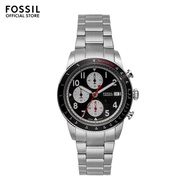 Fossil Men's Sport Tourer Analog Watch ( FS6045 ) - Quartz, Silver Case, Round Dial, 22 MM Silver Stainless Steel Band