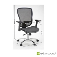 Otello E6703A Hi-Back lumbar Support Executive Chair Office Chair (Free Installation 1 Year Warranty