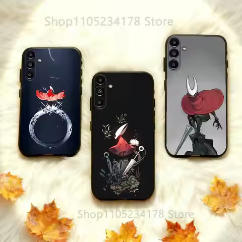 H-Hollow Knight S-Silksong For Samsung Galaxy A73,52,32,71,41,53,31,72,22,5G,J7,Note,8,9 Soft Black 