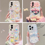 OPPO Reno 10 Case OPPO Reno 10 Pro 5G Case OPPO Reno 10 Pro+ 5G Cream-edged Three-dimensional Doll Transparent Anti-drop Phone Case