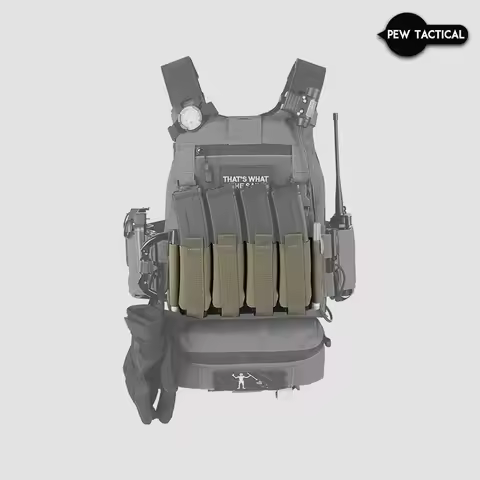 PEW TACTICAL QUAD SMG Mag Placard Mag Pouch LV119 MK3 MK4 JPC2.0 Tactical Vest Chest Rig Airsoft Pou